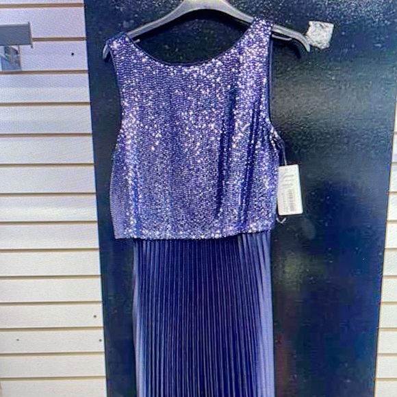 NWT Frank Lyman Blue Woven Dress Brand New $359.00 retail. - Picture 6 of 9